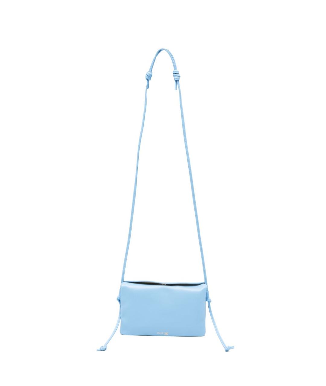 CELINE Голубая кожаная сумка через плечо, фото 1