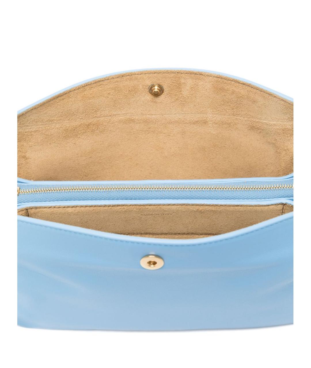 CELINE Голубая кожаная сумка через плечо, фото 4