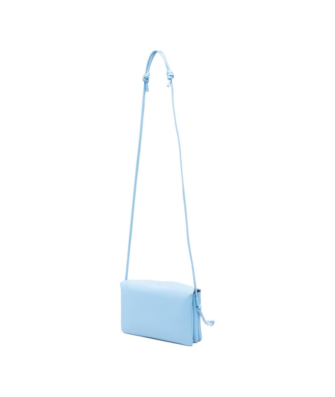 CELINE Голубая кожаная сумка через плечо, фото 5