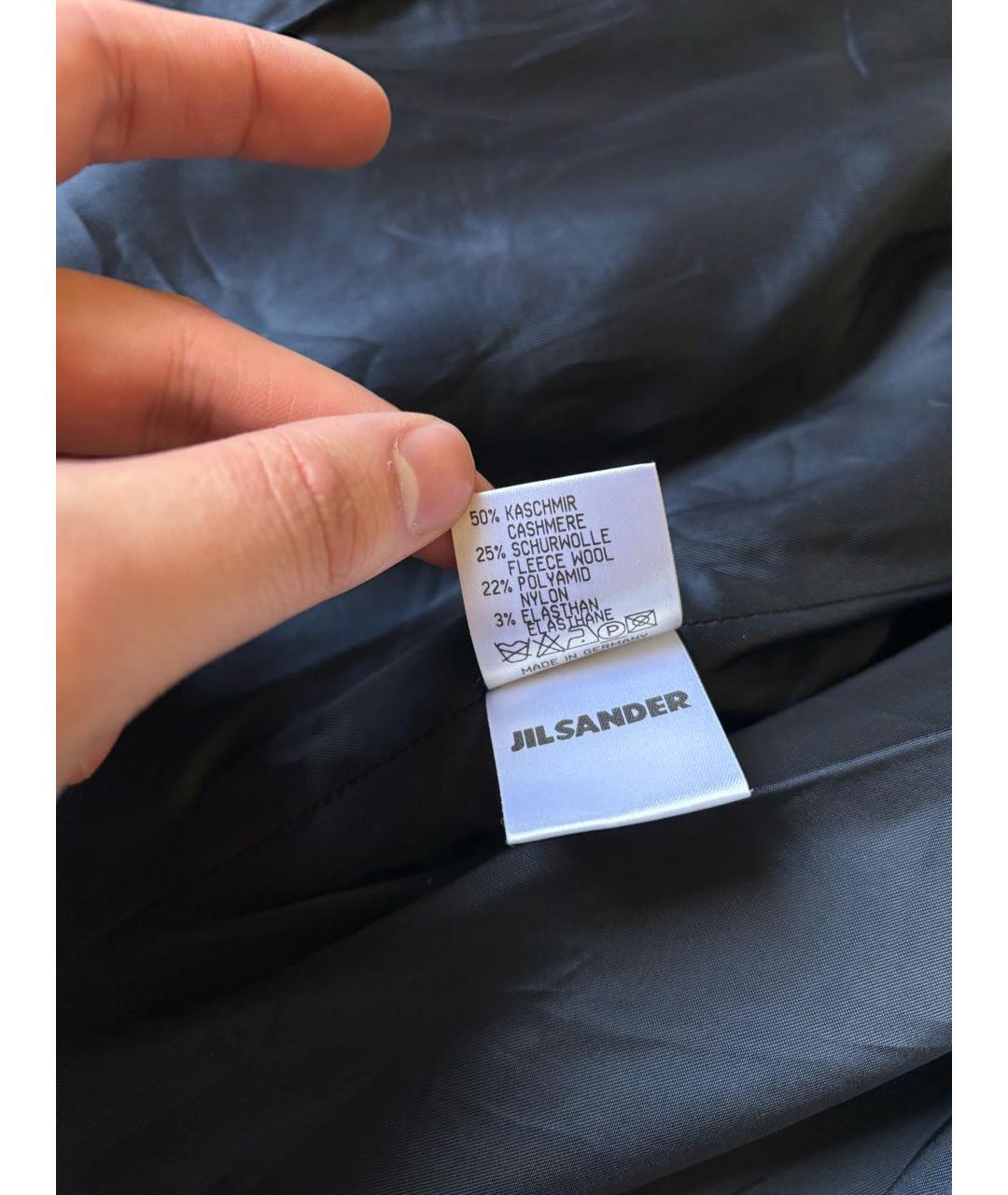 JIL SANDER Темно-синий кашемировый жакет/пиджак, фото 6