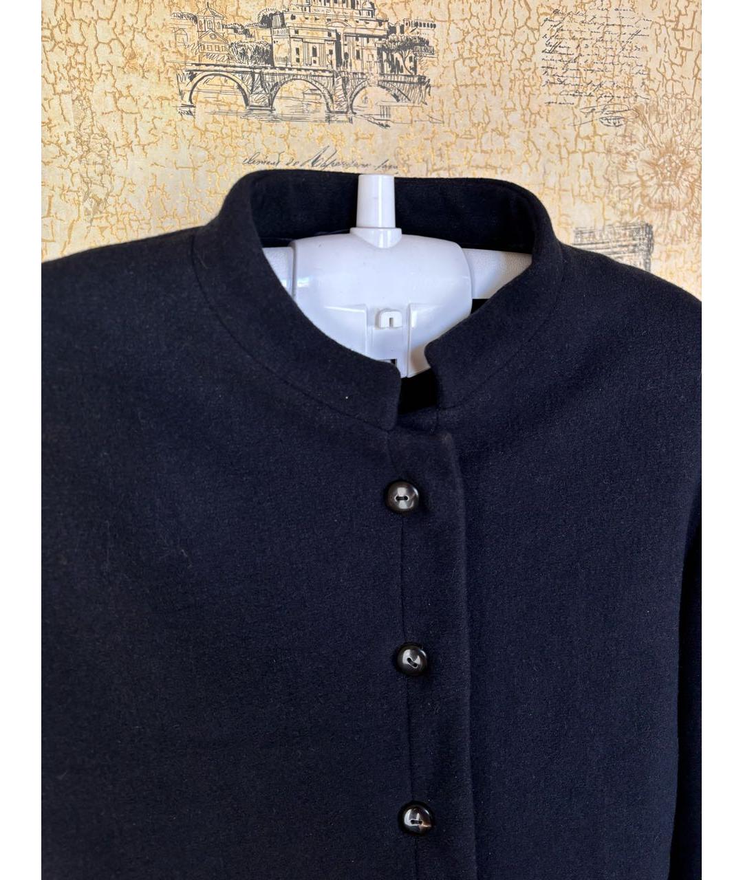 JIL SANDER Темно-синий кашемировый жакет/пиджак, фото 4