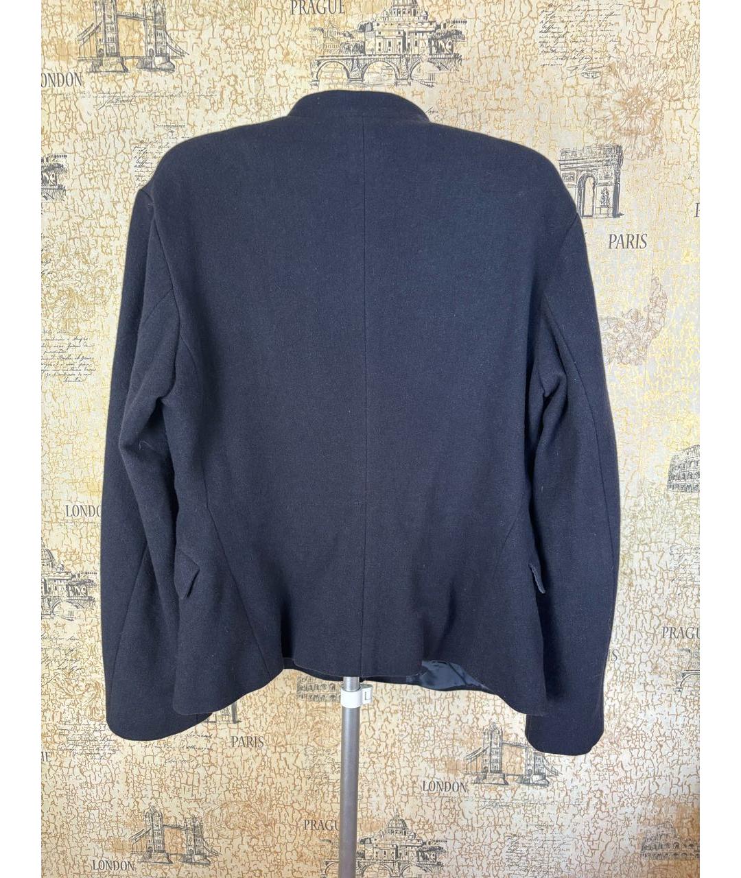 JIL SANDER Темно-синий кашемировый жакет/пиджак, фото 2