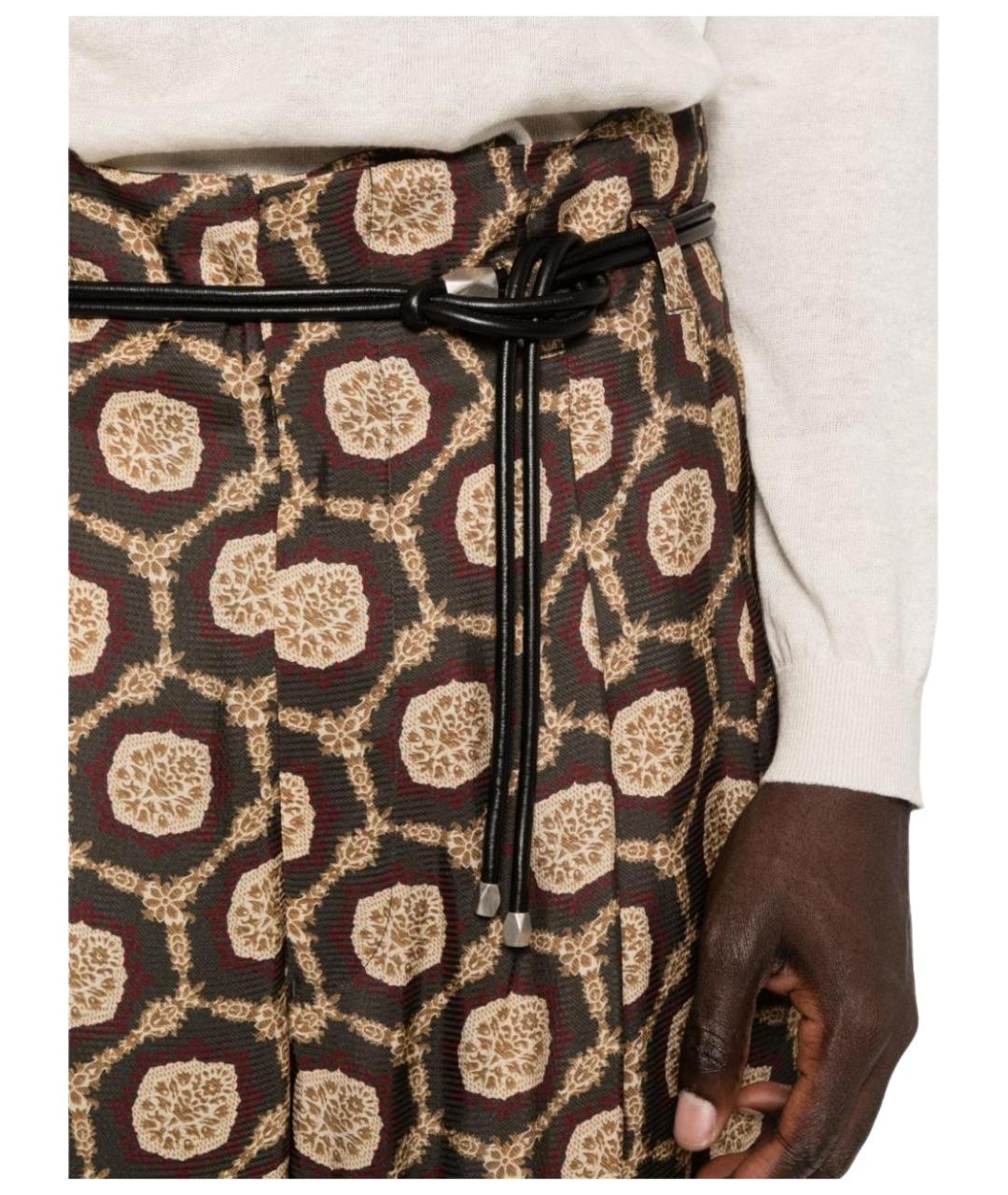 EMPORIO ARMANI Мульти повседневные брюки, фото 4