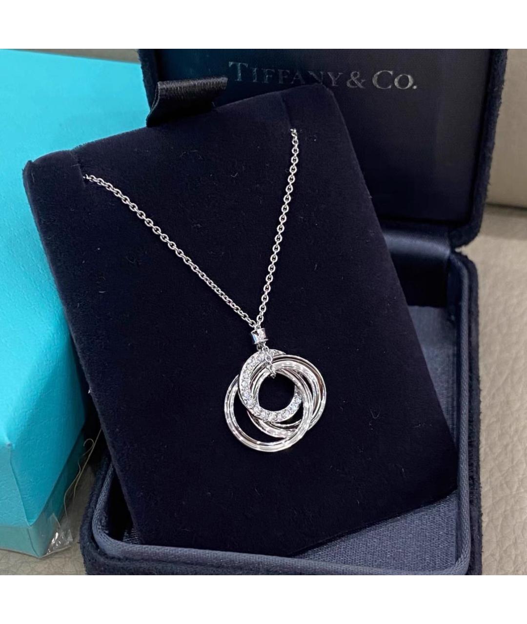 TIFFANY&CO Белая подвеска из белого золота, фото 4
