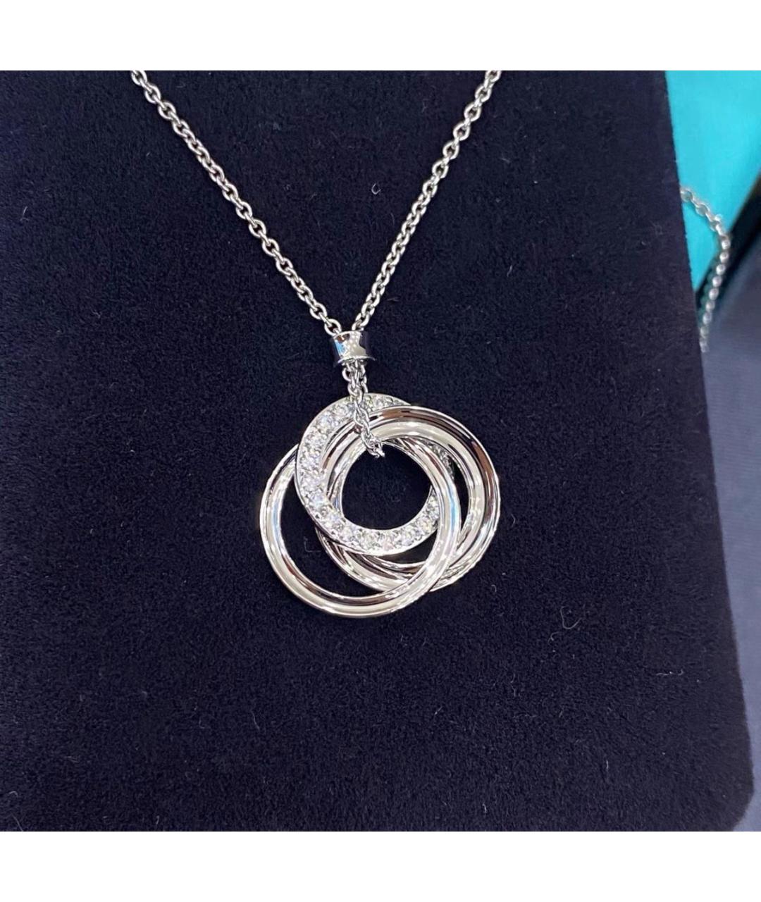 TIFFANY&CO Белая подвеска из белого золота, фото 6