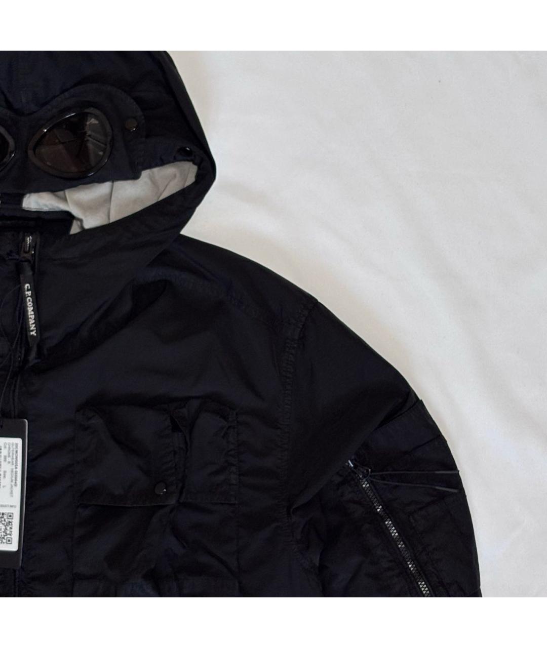 CP COMPANY Черная полиэстеровая куртка, фото 2