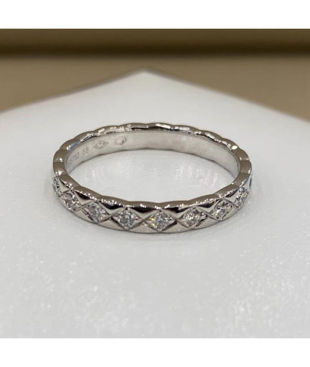 CHANEL Серебряное кольцо из белого золота, фото 5
