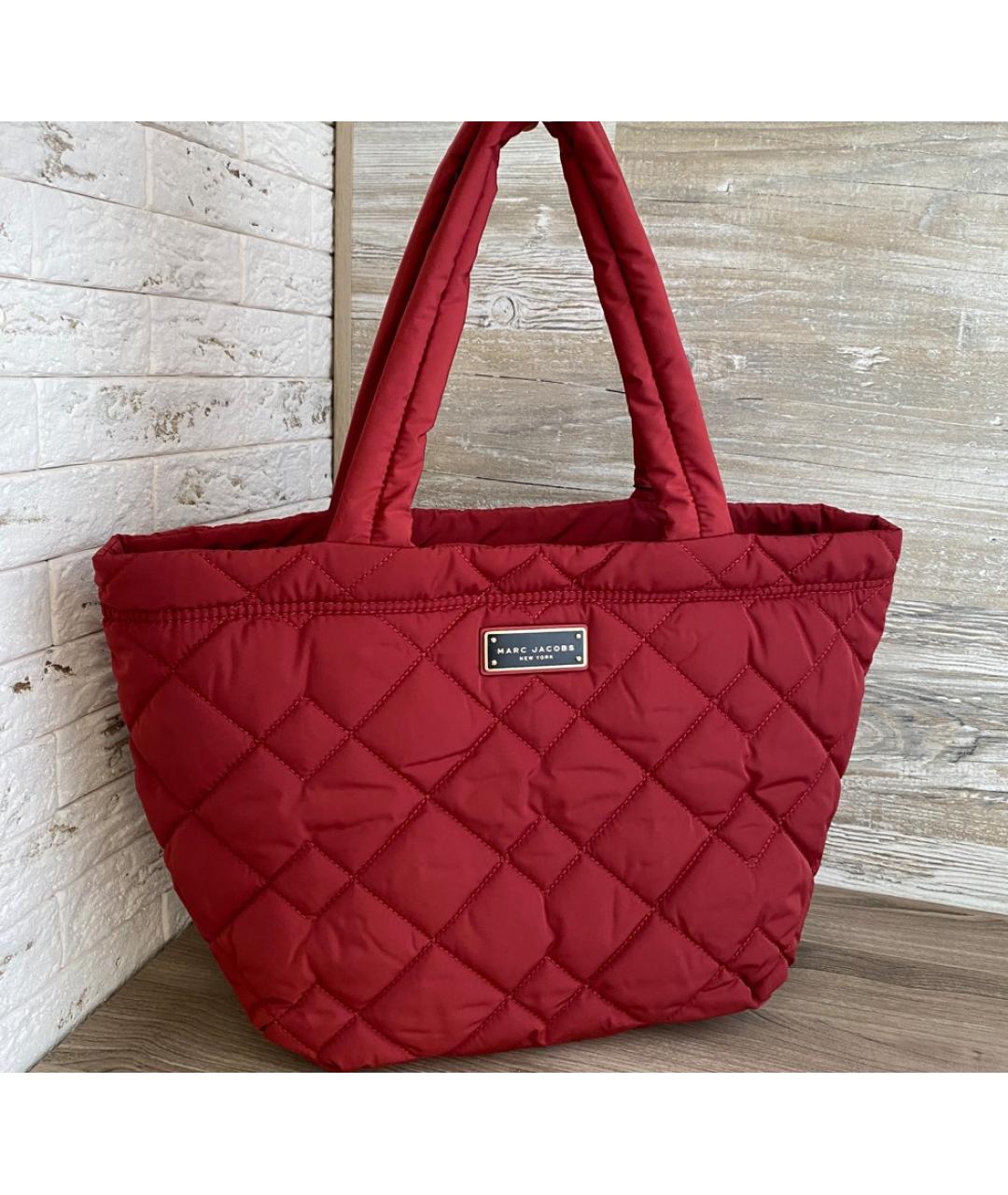MARC JACOBS Красная тканевая сумка тоут, фото 10