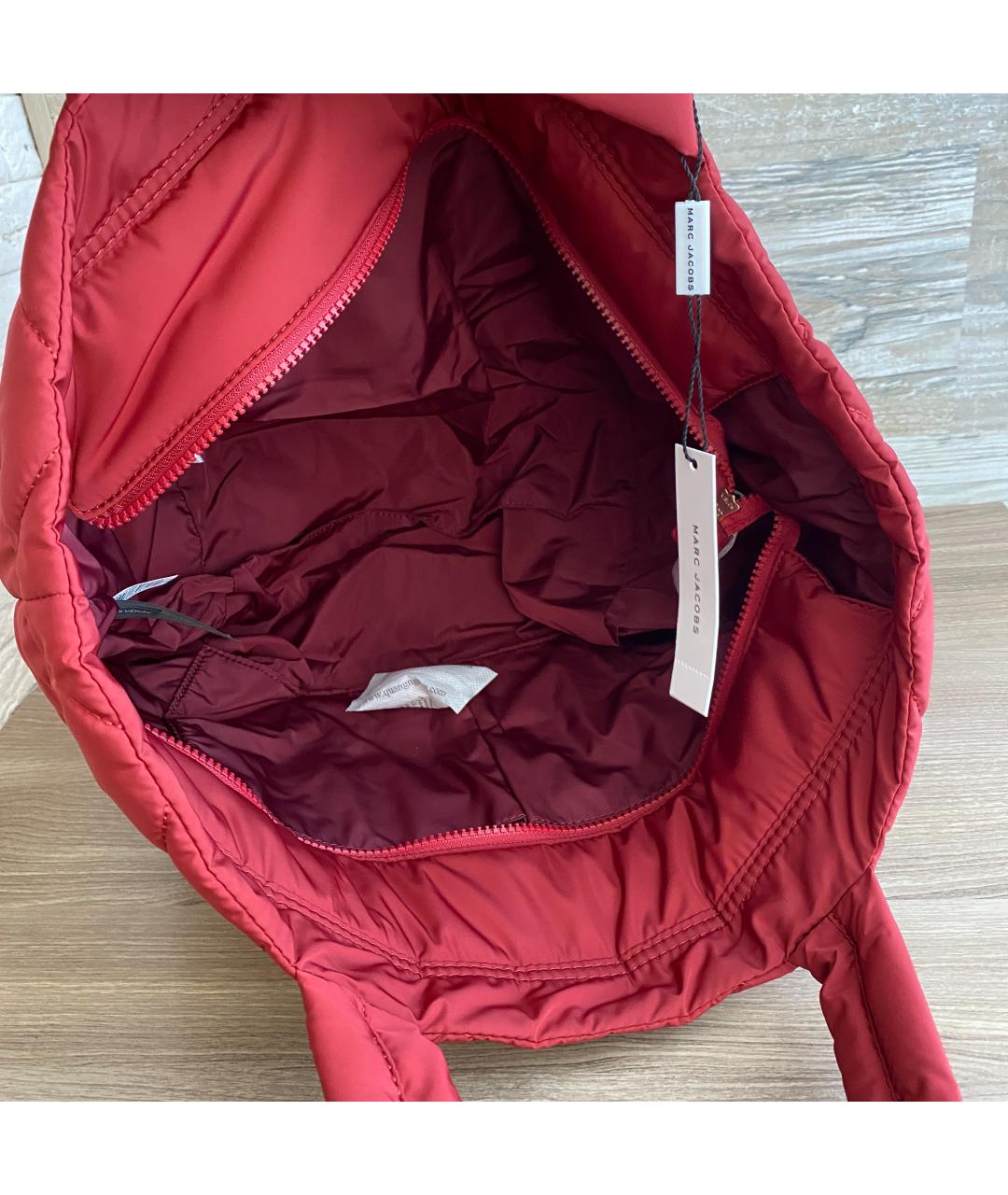 MARC JACOBS Красная тканевая сумка тоут, фото 5