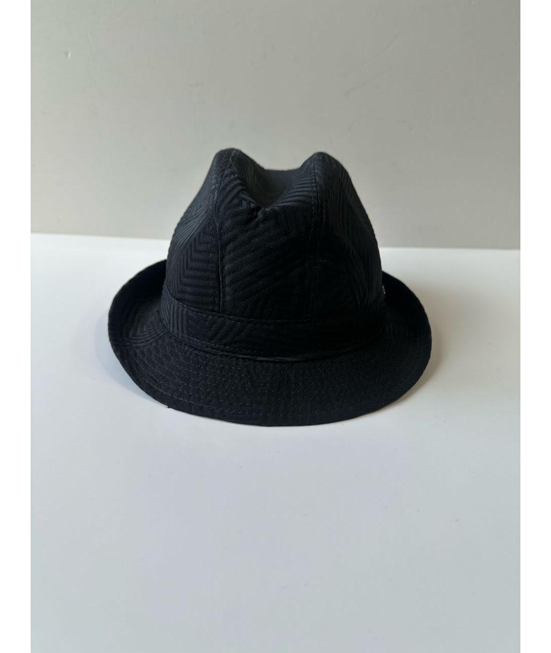 EMPORIO ARMANI Черная синтетическая шляпа, фото 5