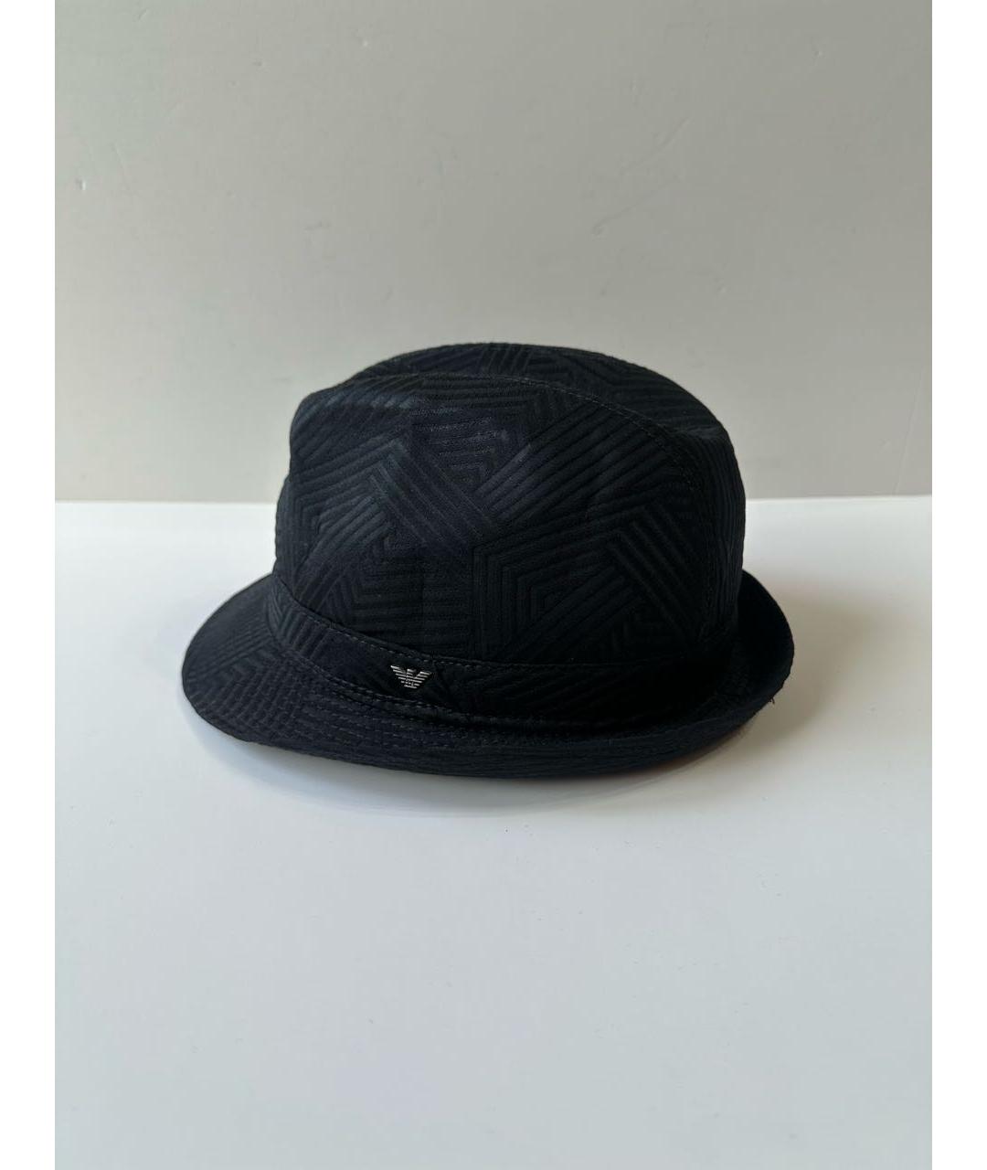 EMPORIO ARMANI Черная синтетическая шляпа, фото 2