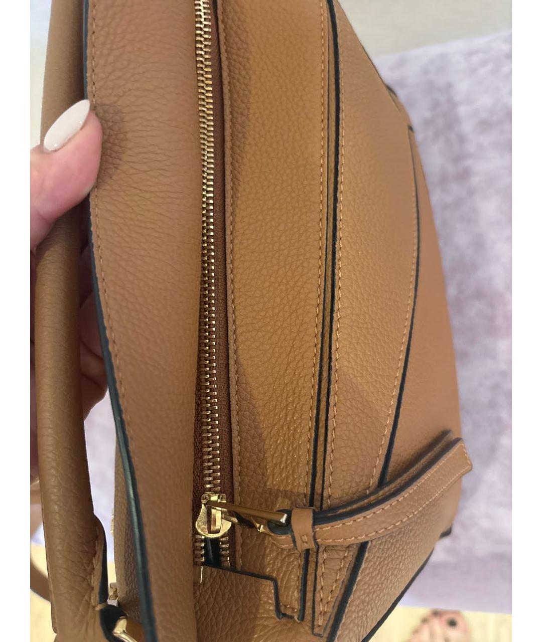 LOEWE Коричневая кожаная сумка тоут, фото 8