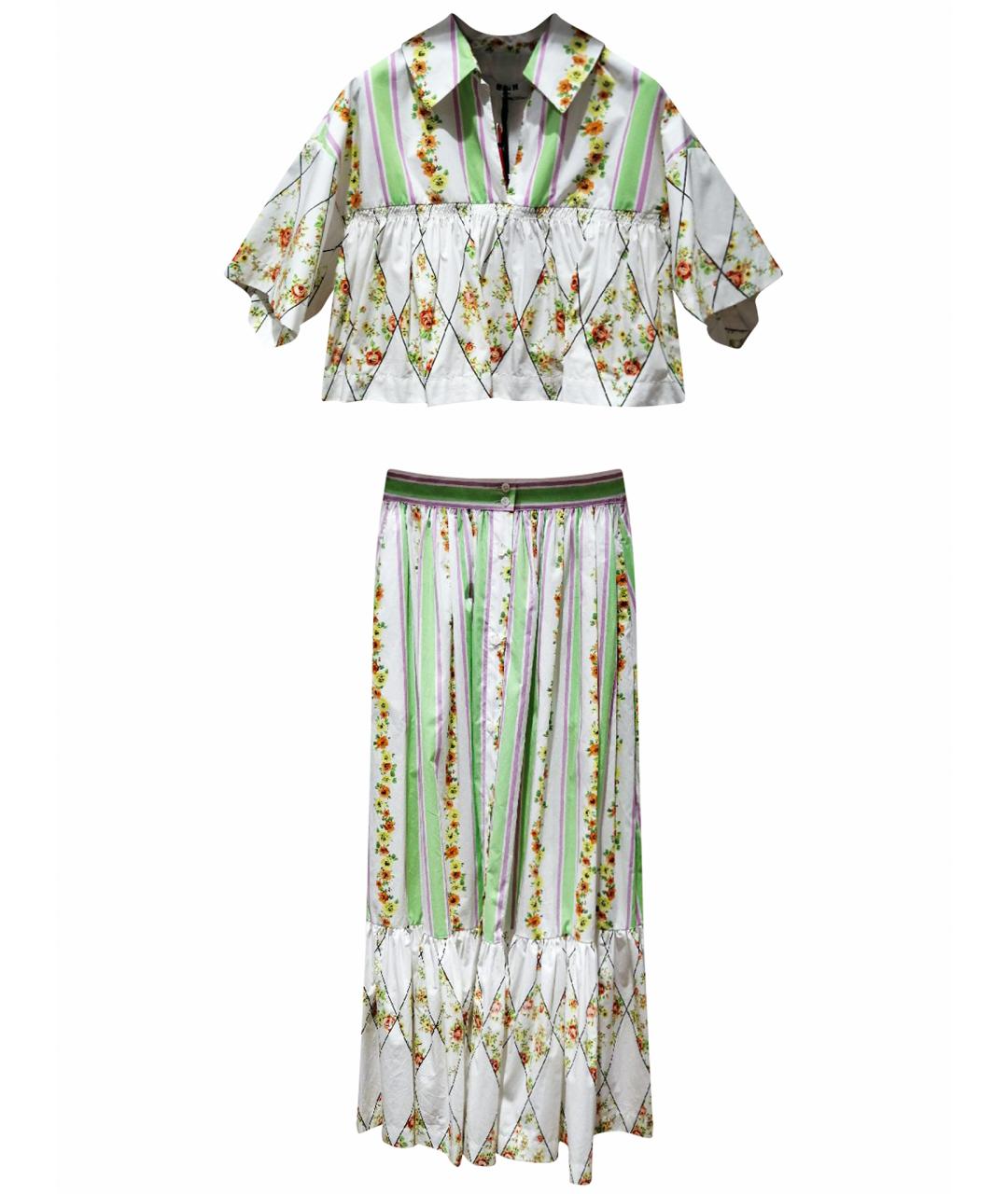 MSGM Мульти хлопковый костюм с юбками, фото 1