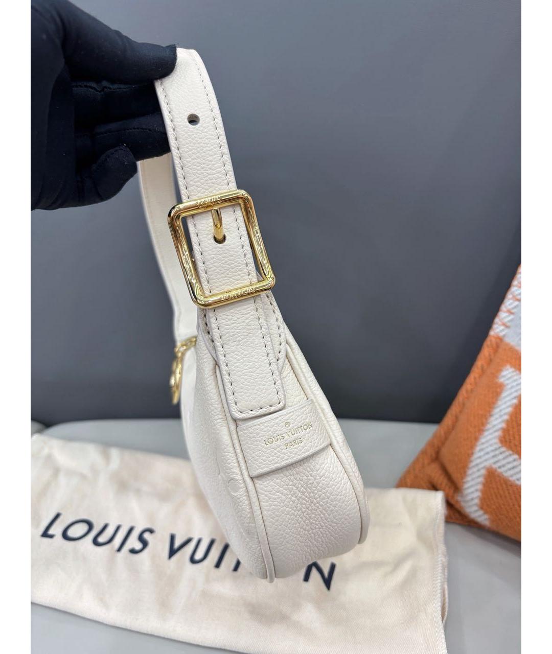 LOUIS VUITTON Белая кожаная сумка через плечо, фото 3