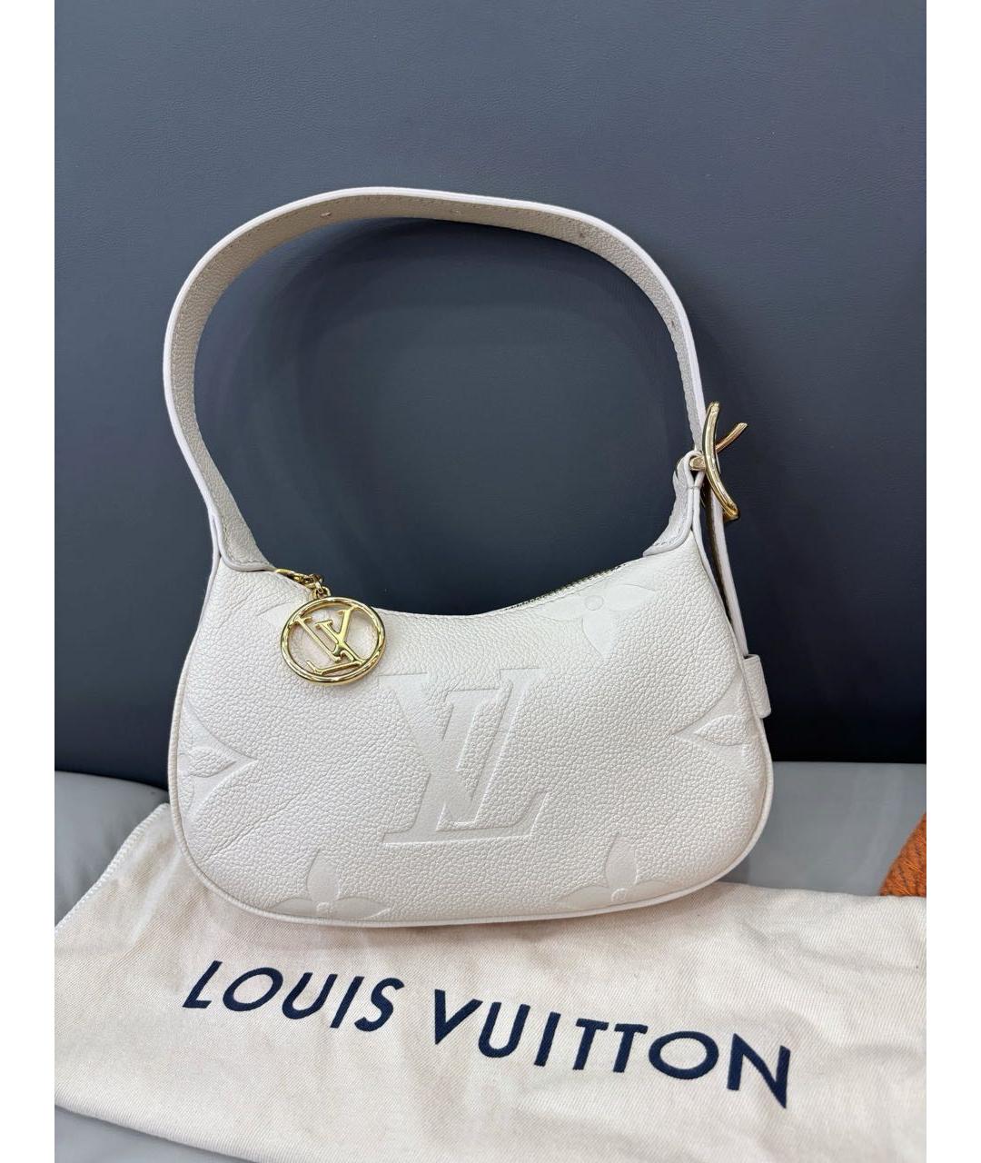 LOUIS VUITTON Белая кожаная сумка через плечо, фото 2
