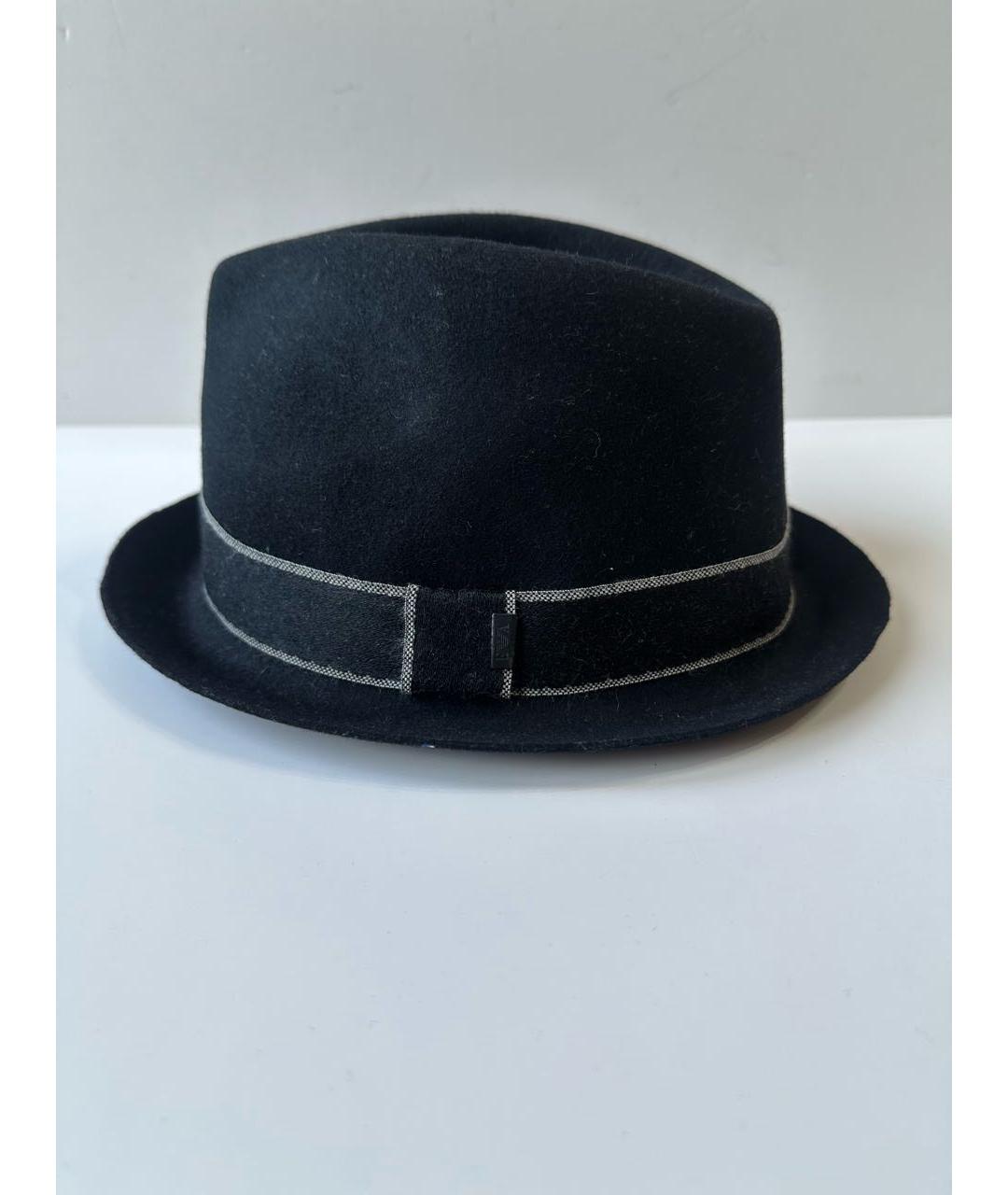 EMPORIO ARMANI Черная шерстяная шляпа, фото 2