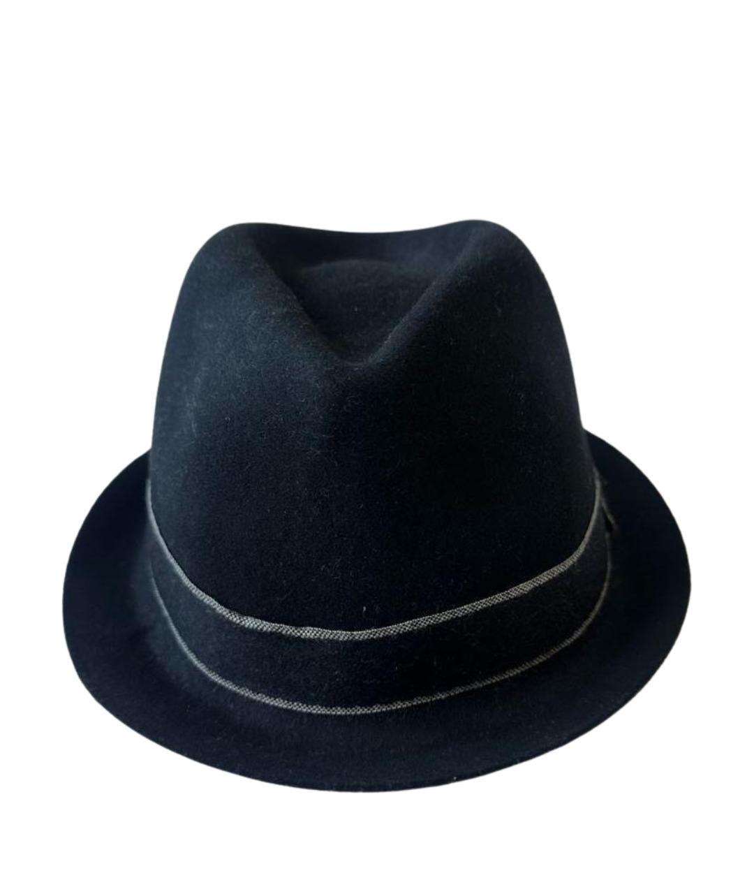 EMPORIO ARMANI Черная шерстяная шляпа, фото 1