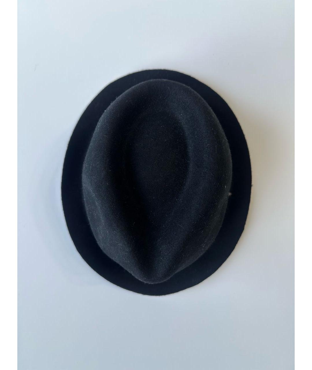 EMPORIO ARMANI Черная шерстяная шляпа, фото 5