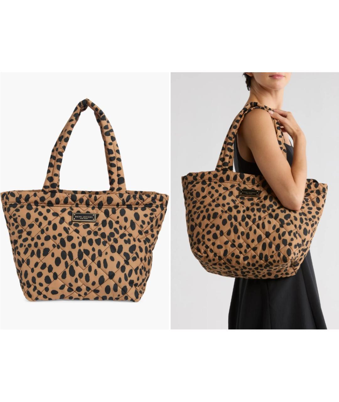 MARC JACOBS Коричневая тканевая сумка тоут, фото 9