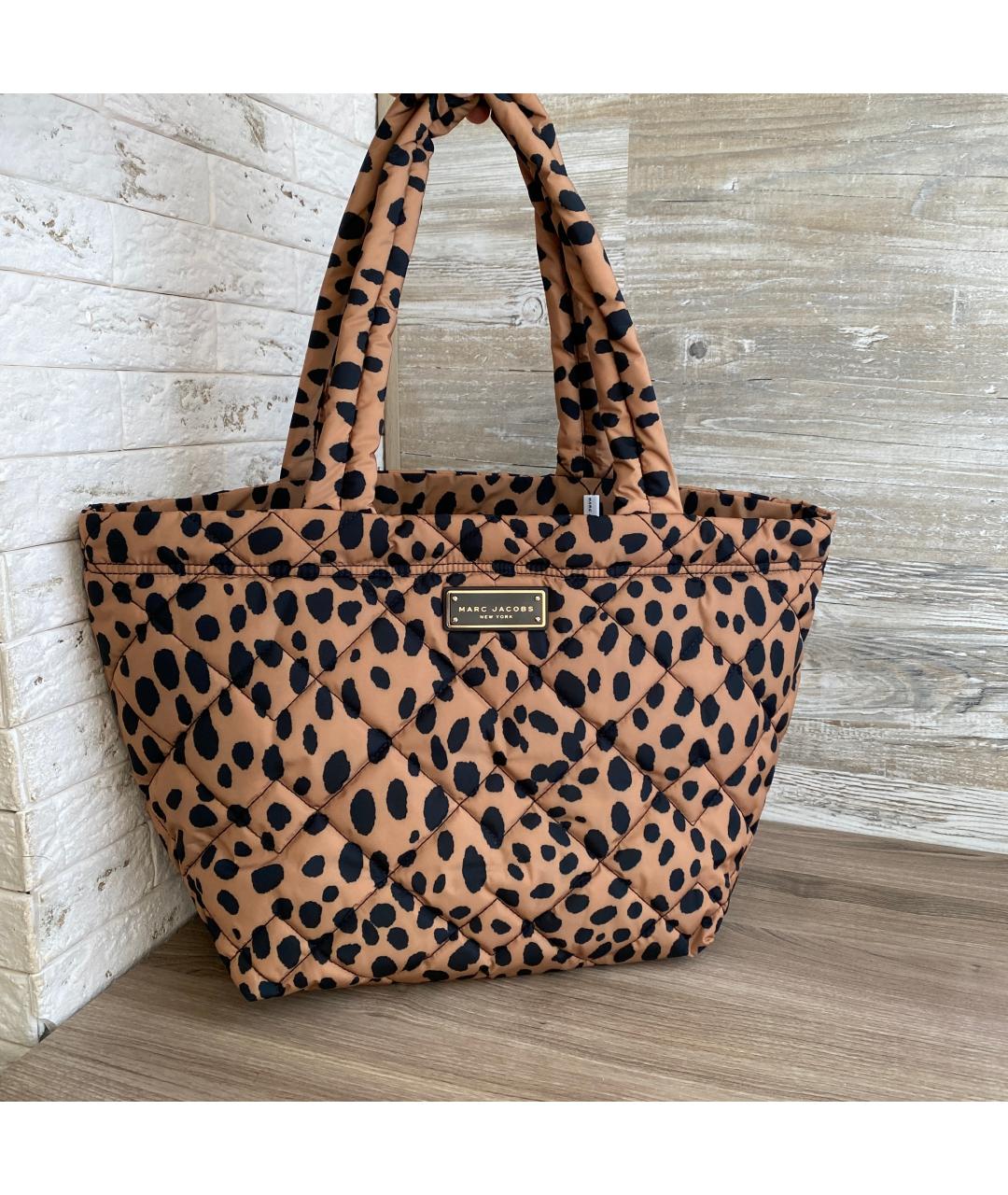 MARC JACOBS Коричневая тканевая сумка тоут, фото 10