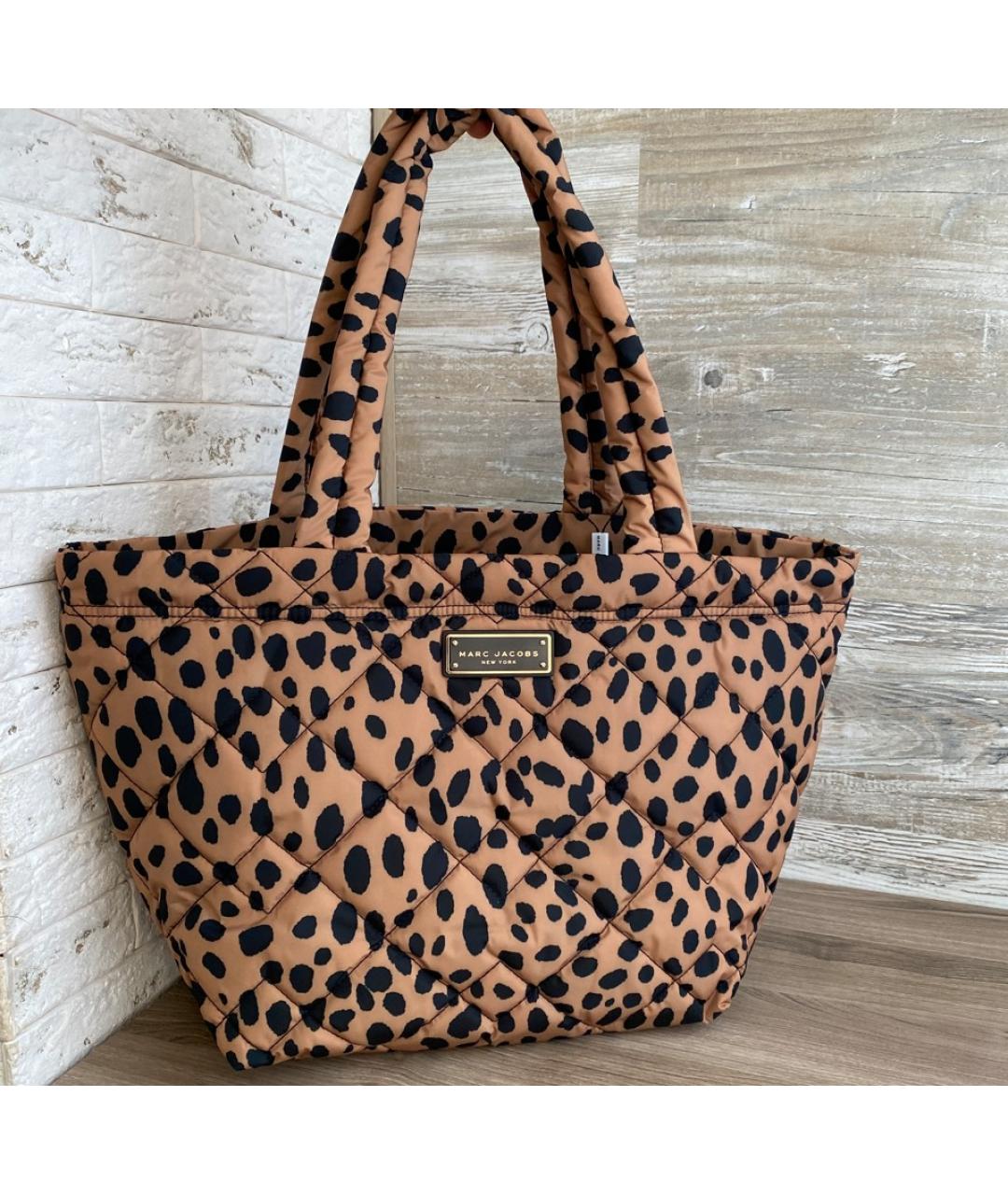 MARC JACOBS Коричневая тканевая сумка тоут, фото 2