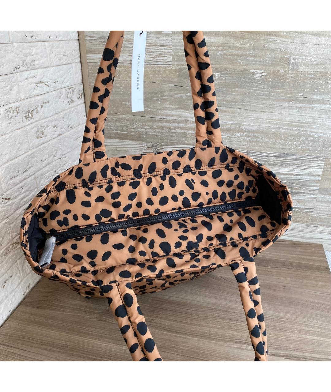 MARC JACOBS Коричневая тканевая сумка тоут, фото 4