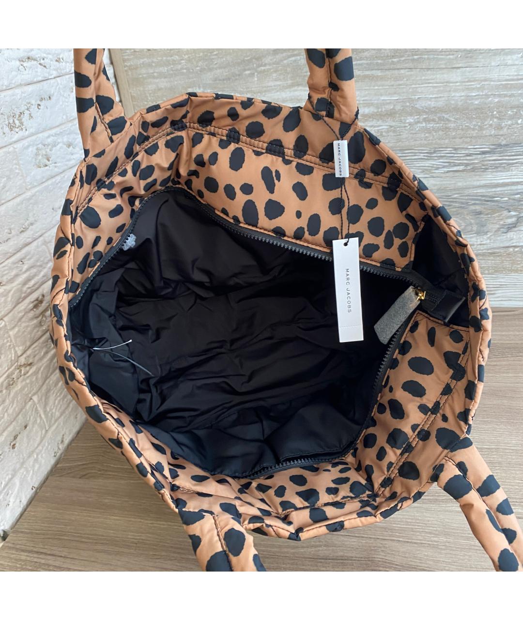 MARC JACOBS Коричневая тканевая сумка тоут, фото 5