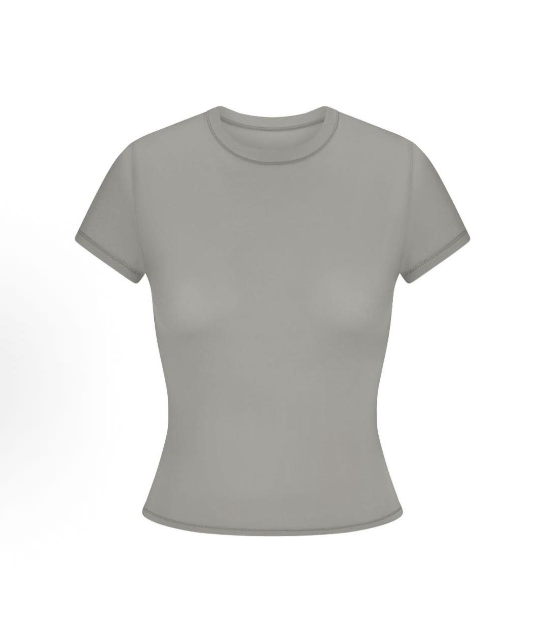 SKIMS Серая футболка, фото 9