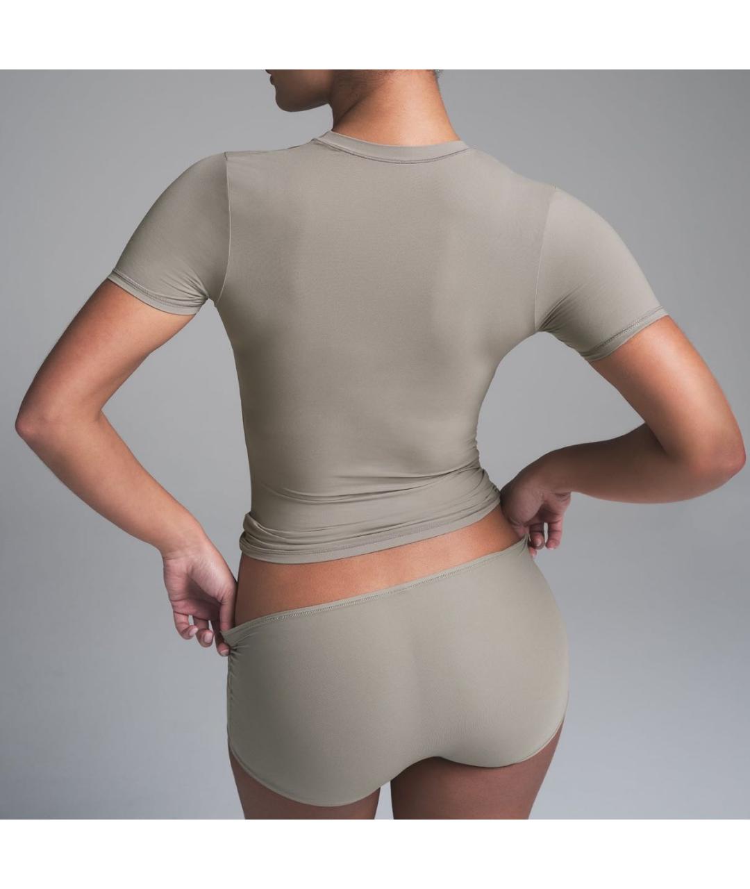 SKIMS Серая футболка, фото 2