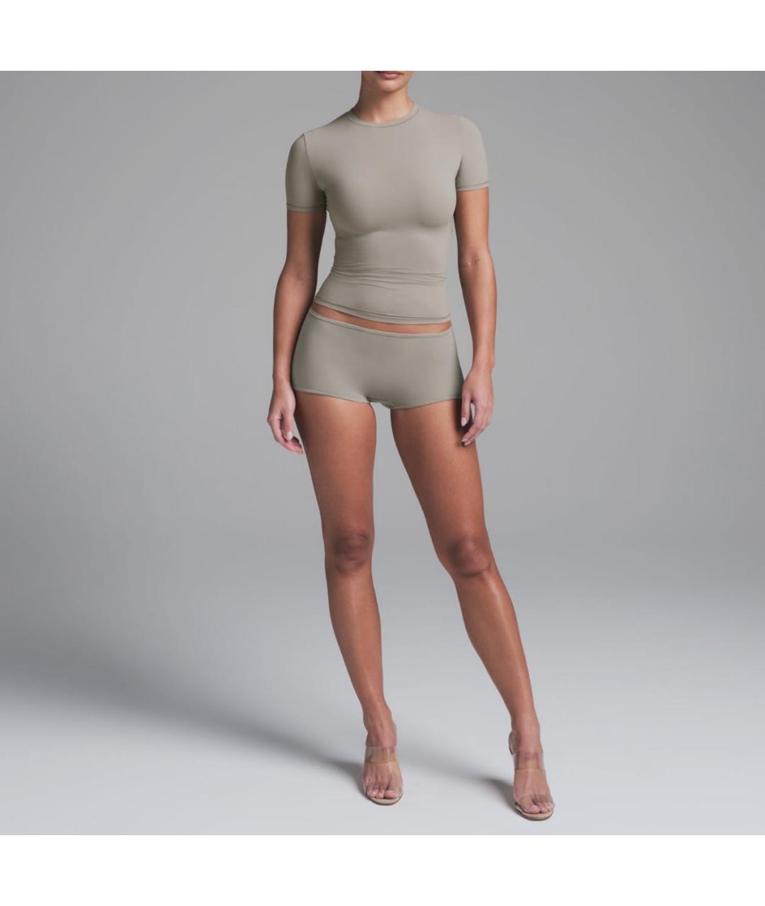 SKIMS Серая футболка, фото 3