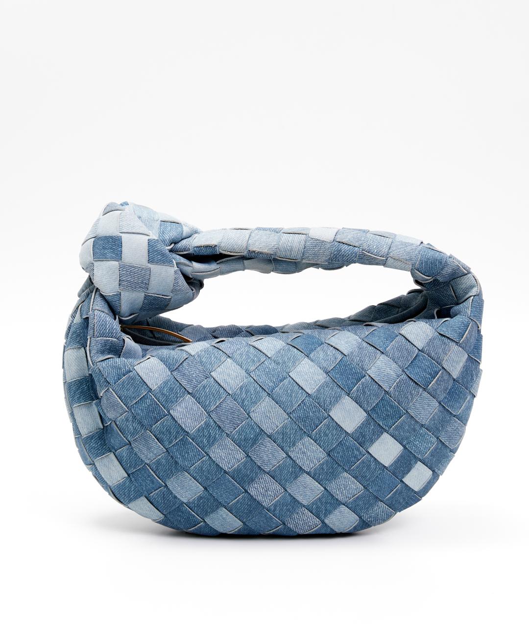 BOTTEGA VENETA Синяя деним сумка тоут, фото 7