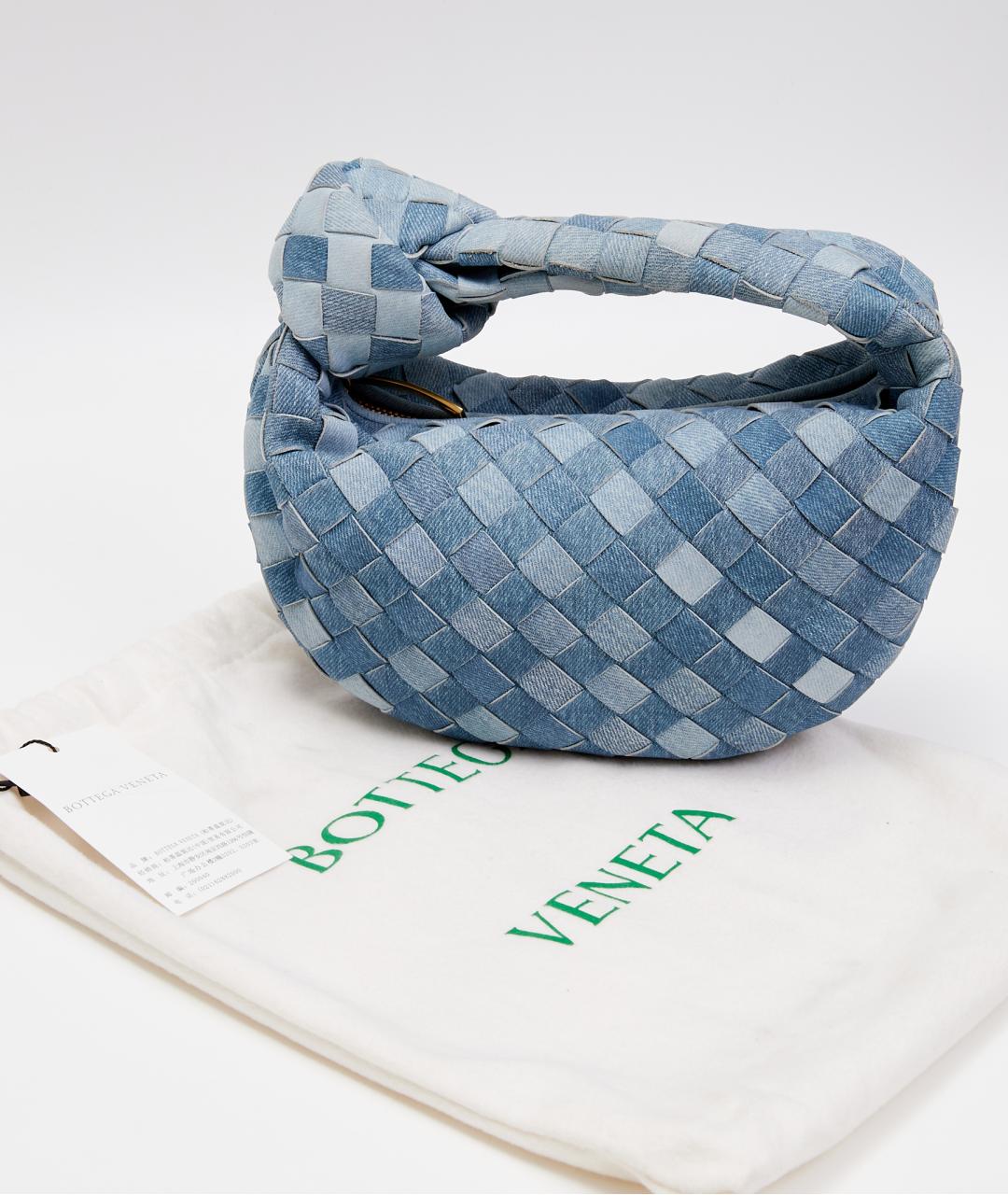 BOTTEGA VENETA Синяя деним сумка тоут, фото 5