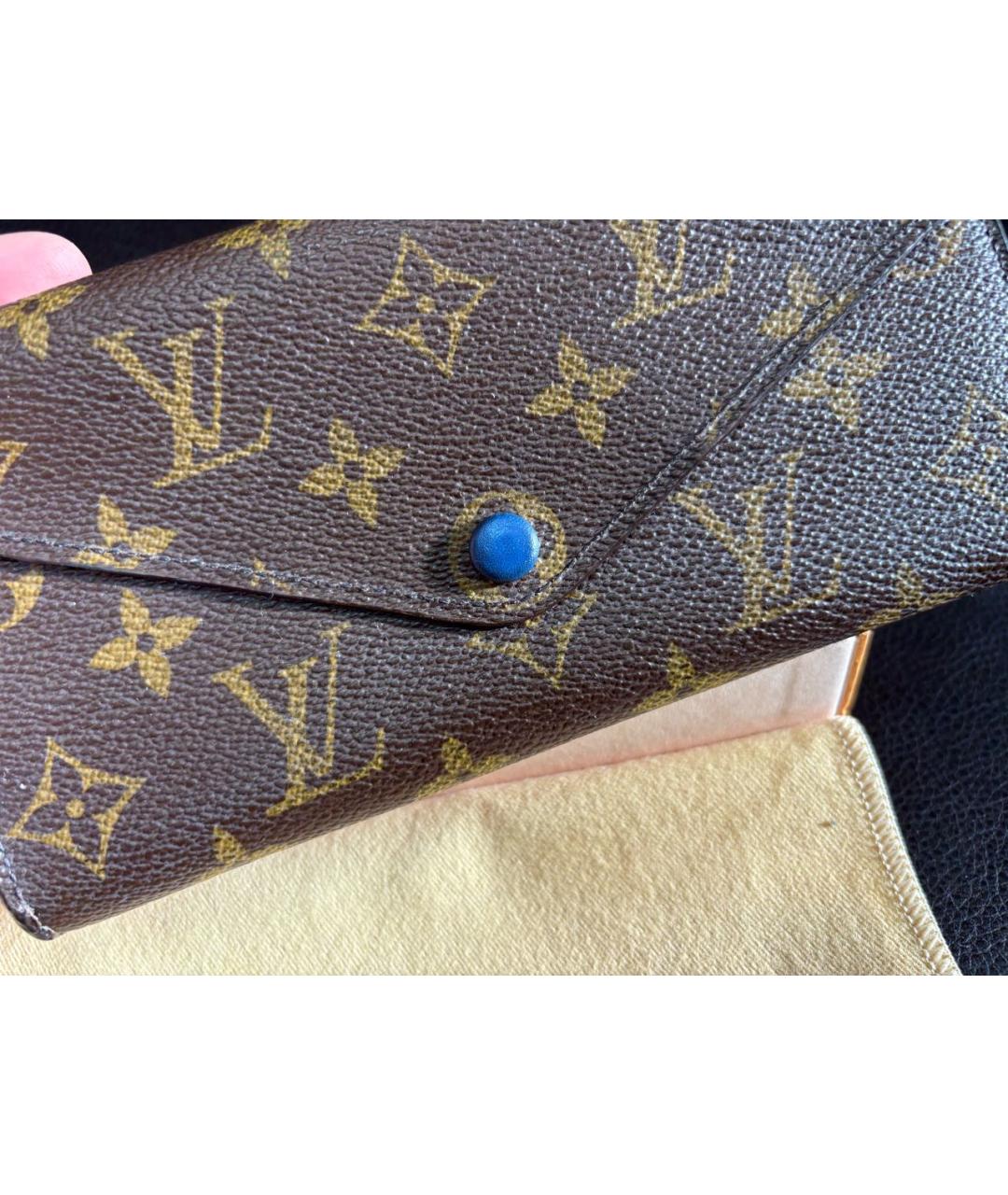 LOUIS VUITTON Коричневый кошелек, фото 2