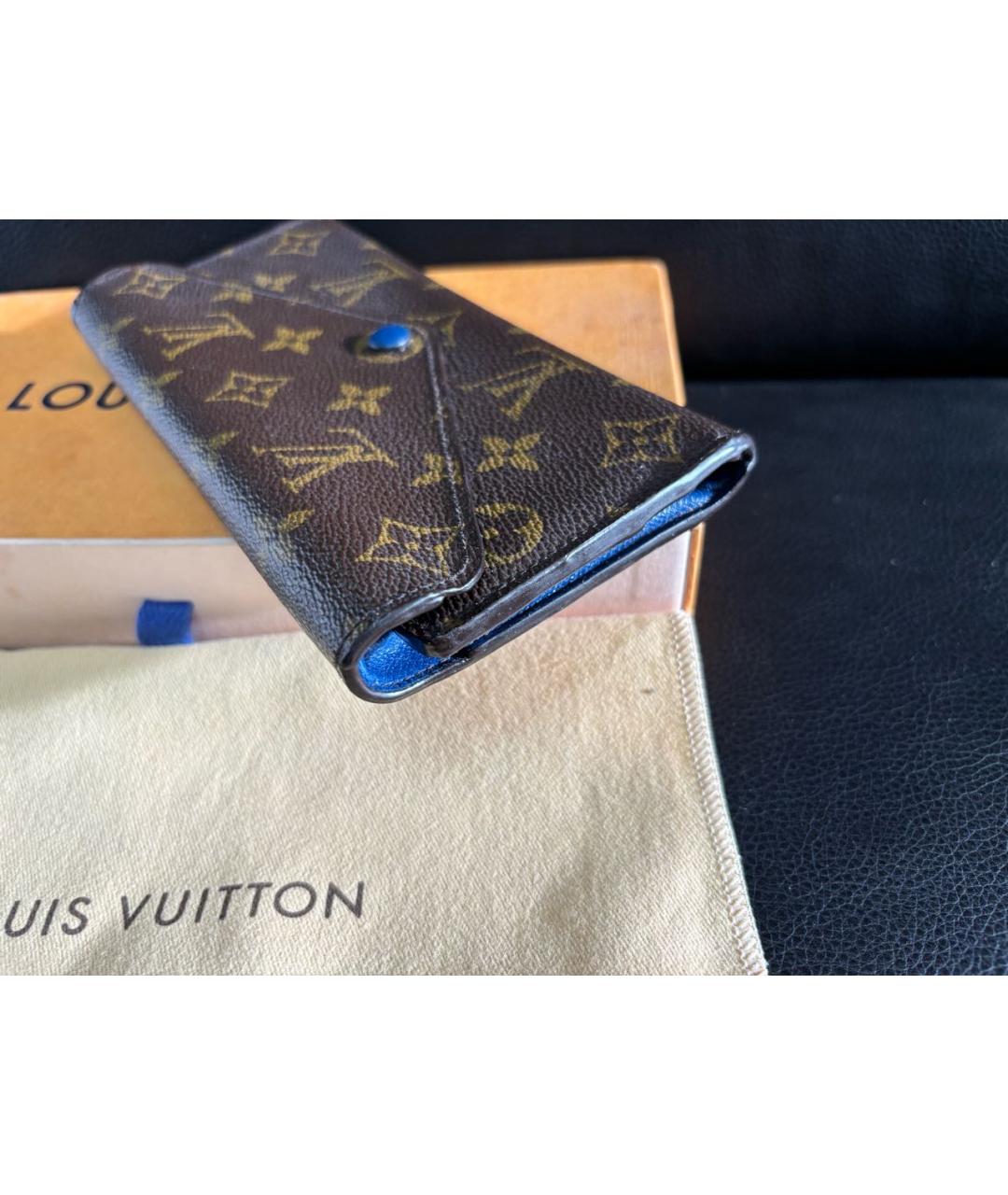 LOUIS VUITTON Коричневый кошелек, фото 5