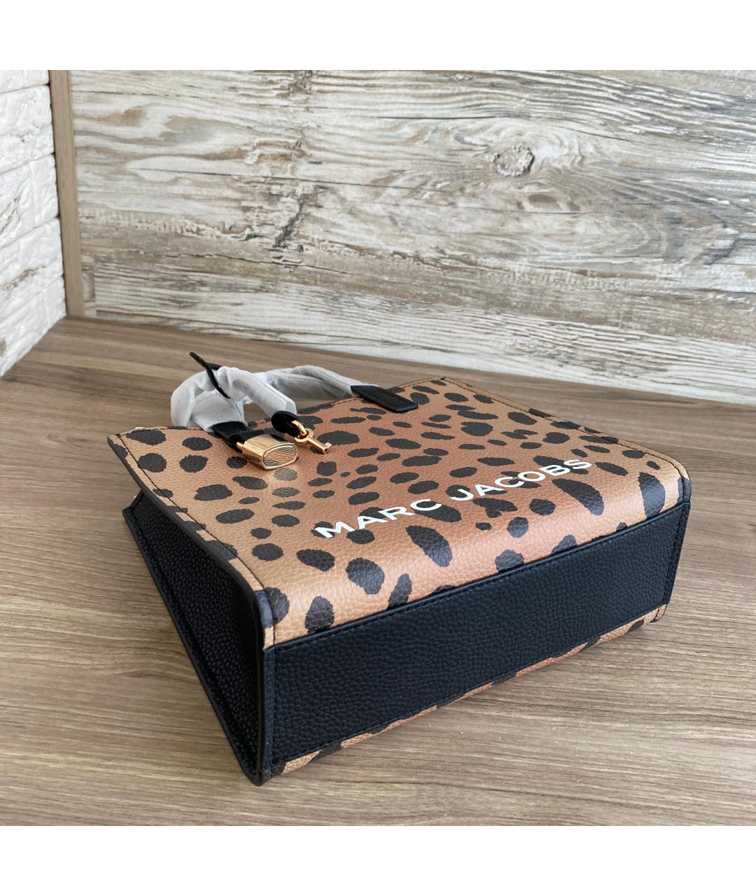 MARC JACOBS Коричневая кожаная сумка с короткими ручками, фото 6