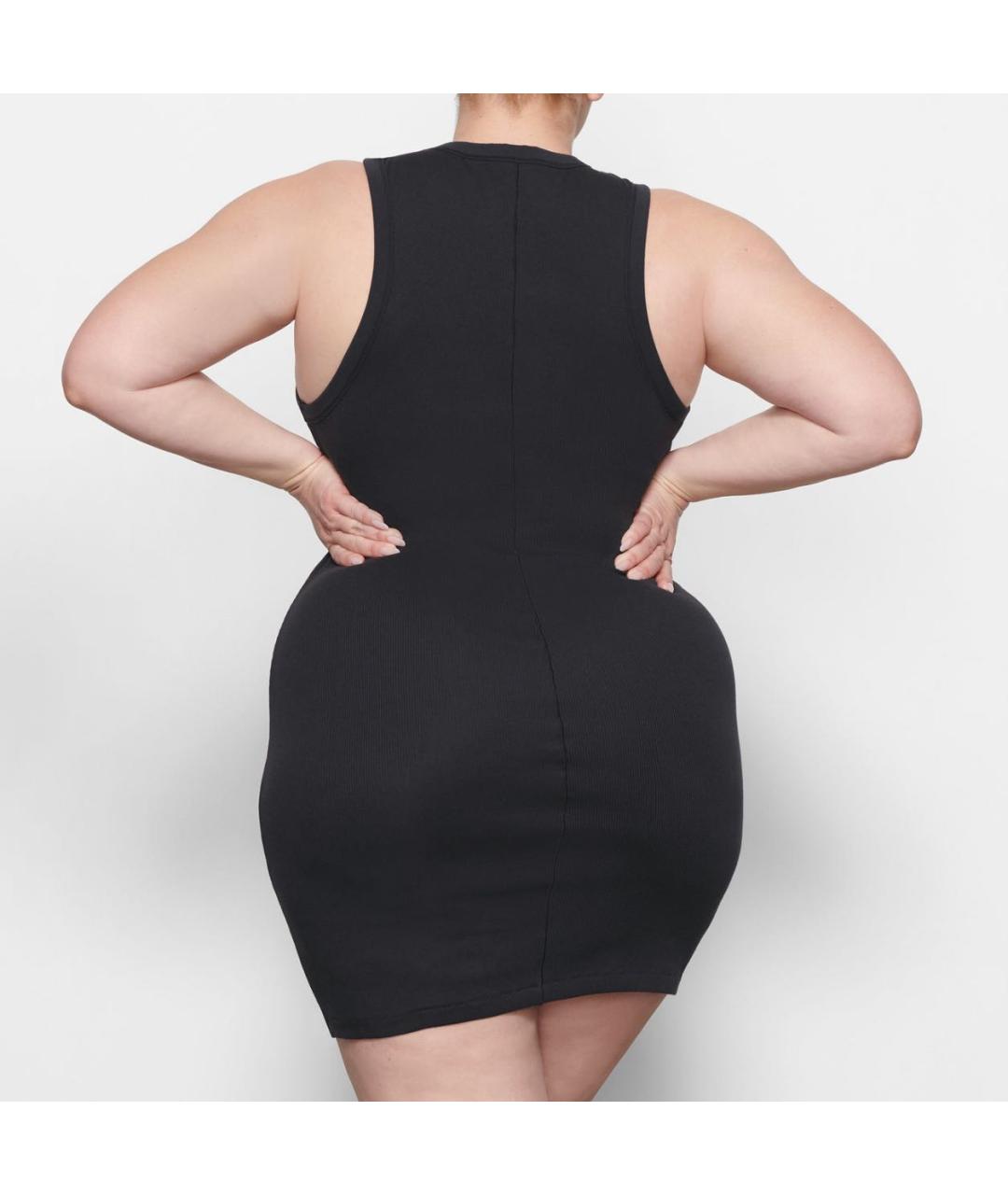 SKIMS Черное повседневное платье, фото 4