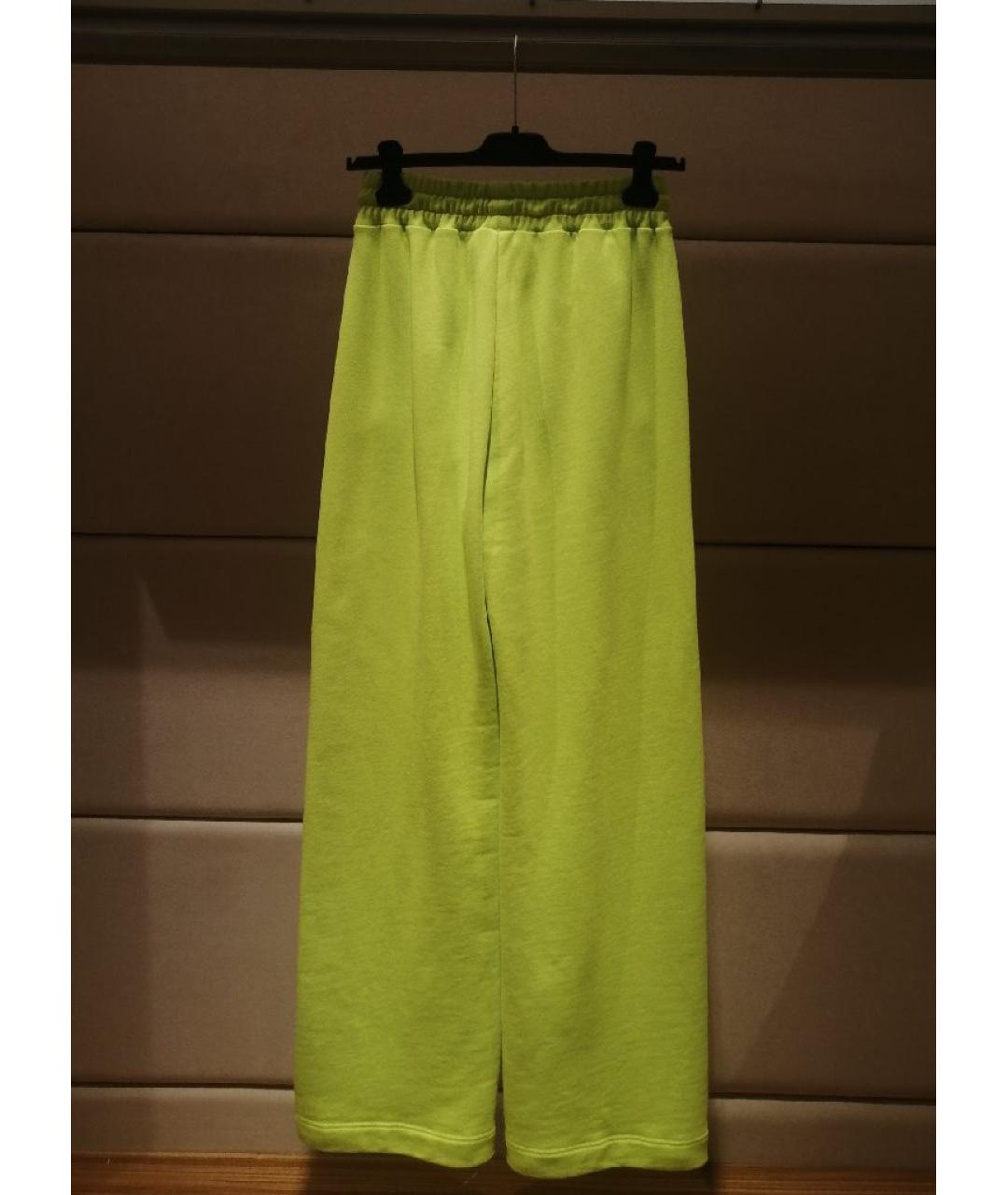 MSGM Салатовые спортивные брюки и шорты, фото 2