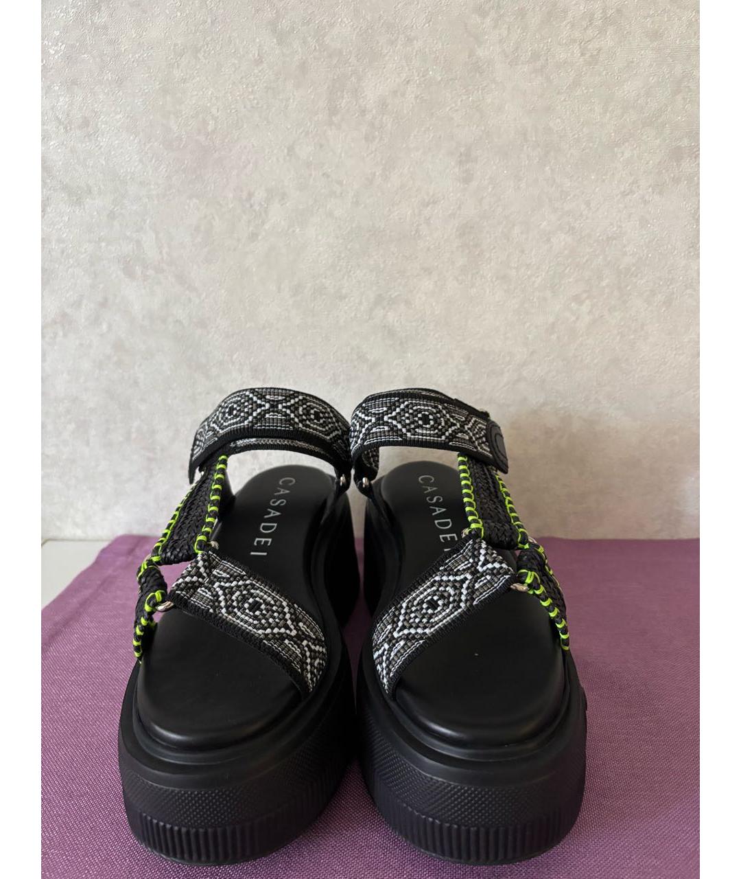 CASADEI Текстильные босоножки, фото 3