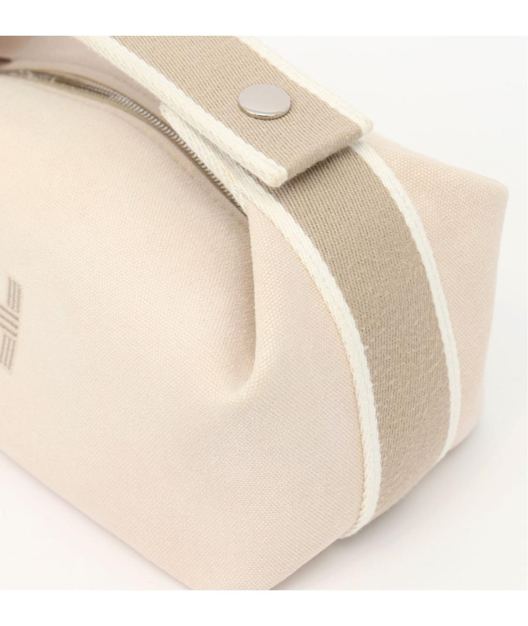 HERMES Бежевая косметичка, фото 7