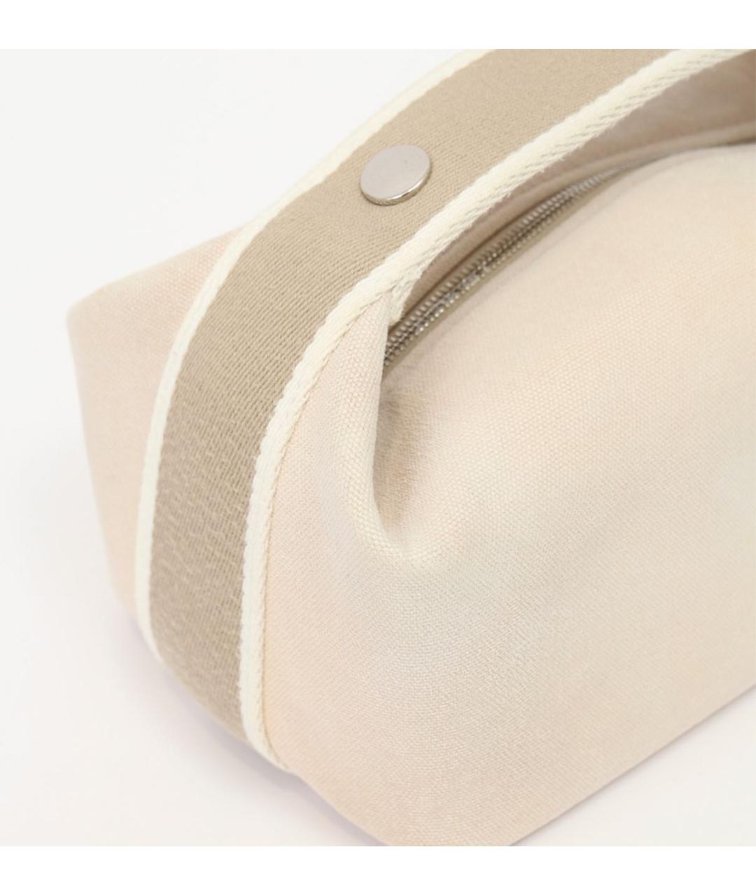 HERMES Бежевая косметичка, фото 6