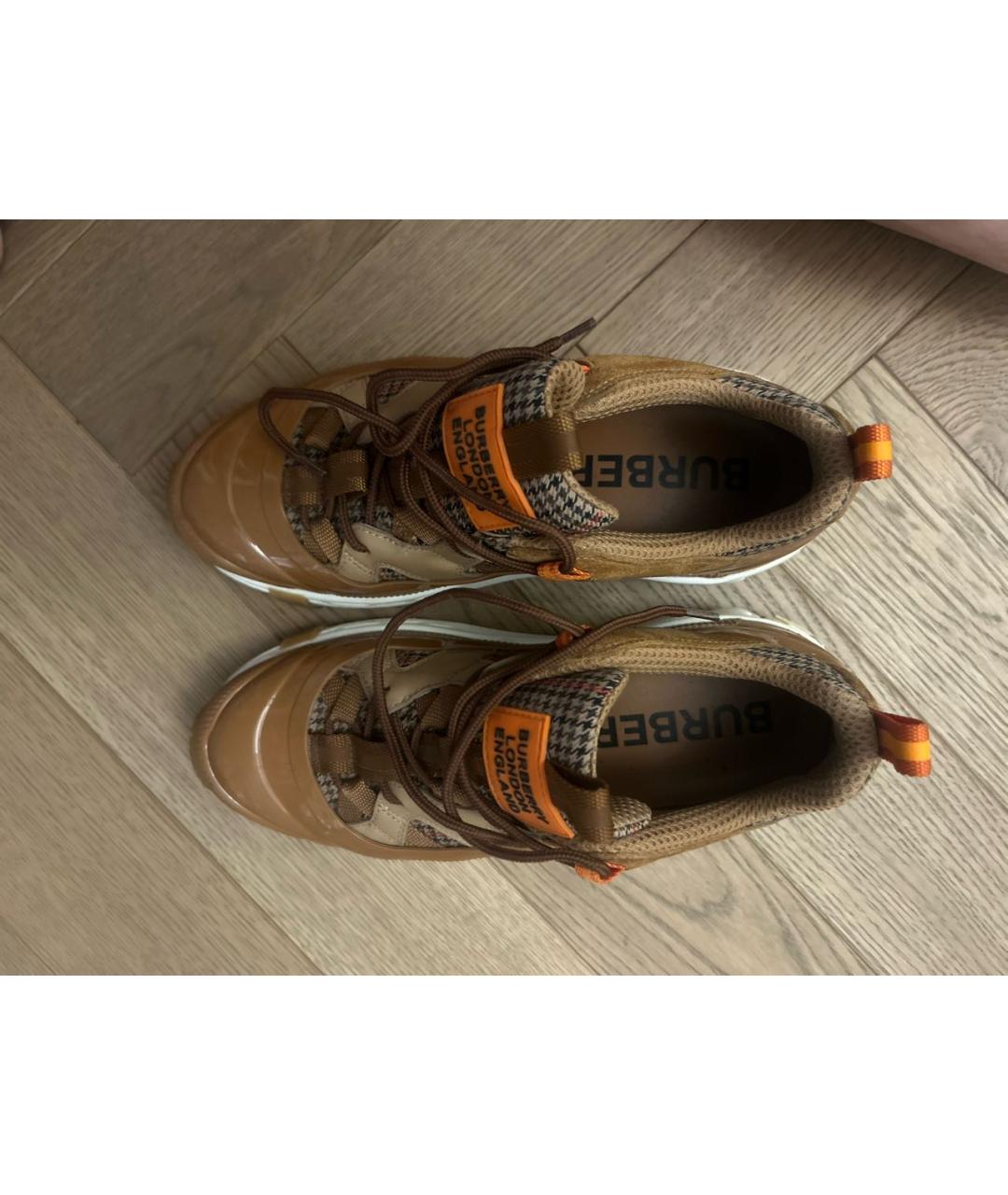 BURBERRY Коричневые кроссовки, фото 3