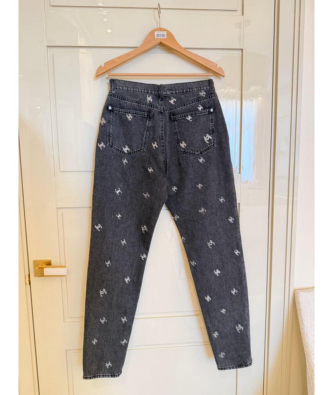 CHANEL Серые прямые джинсы, фото 2