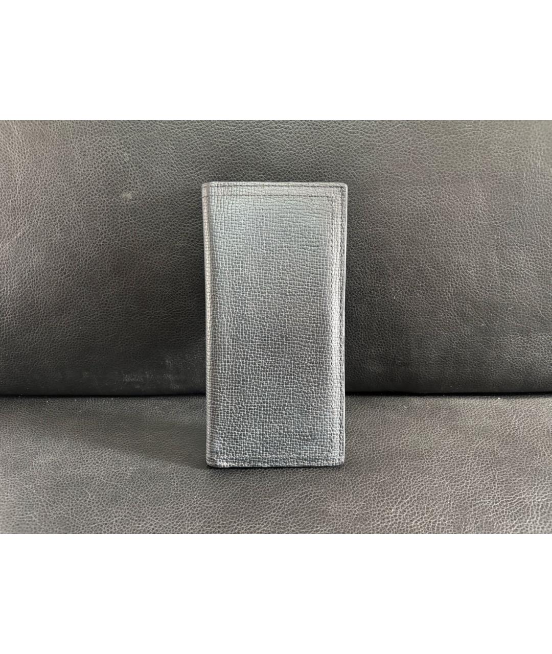 LOUIS VUITTON Темно-синий кожаный кошелек, фото 5