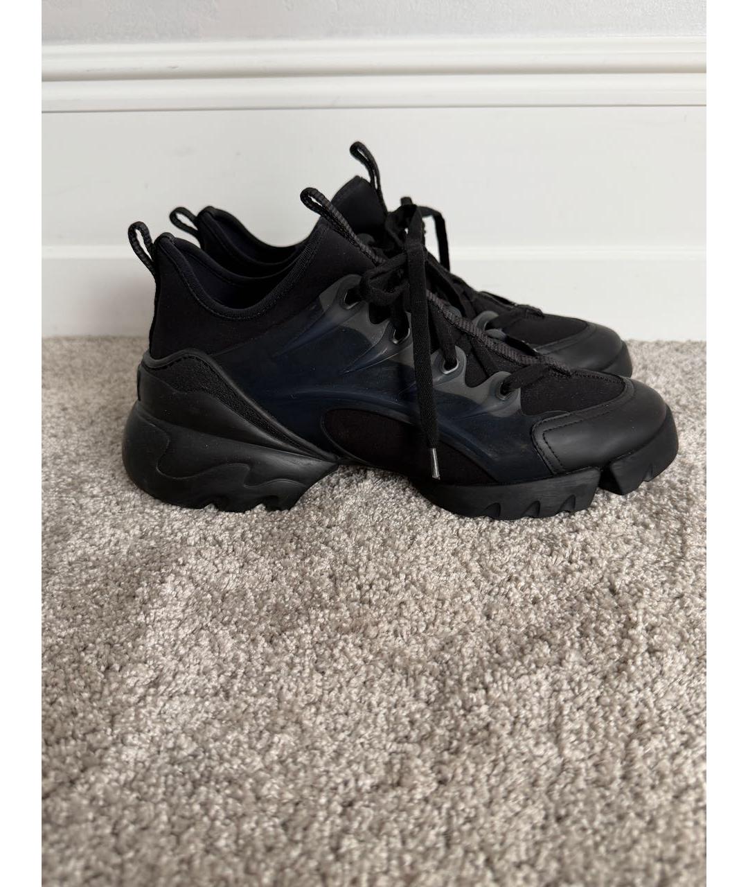 CHRISTIAN DIOR Черные текстильные кроссовки, фото 6