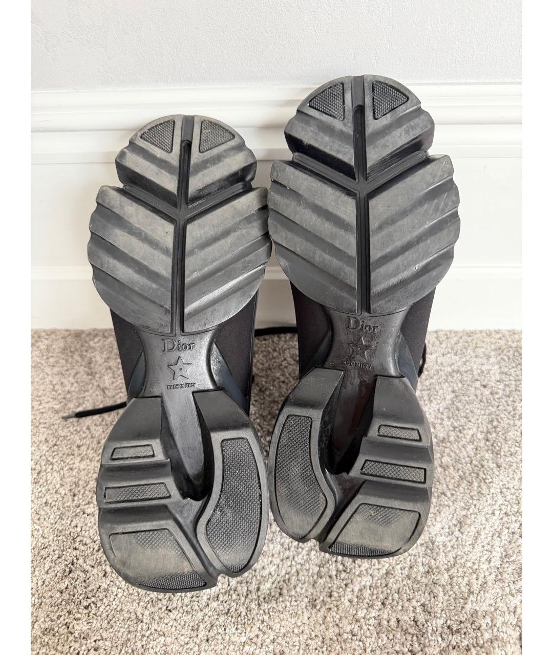 CHRISTIAN DIOR Черные текстильные кроссовки, фото 5