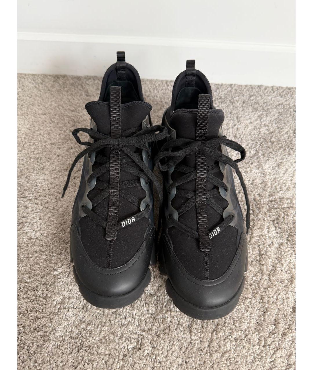CHRISTIAN DIOR Черные текстильные кроссовки, фото 4