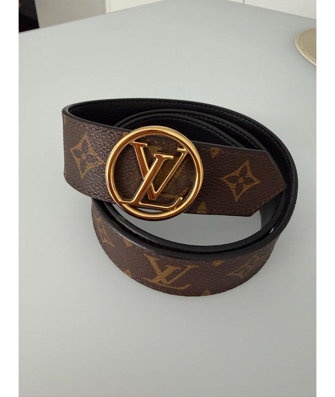 LOUIS VUITTON Коричневый ремень, фото 9