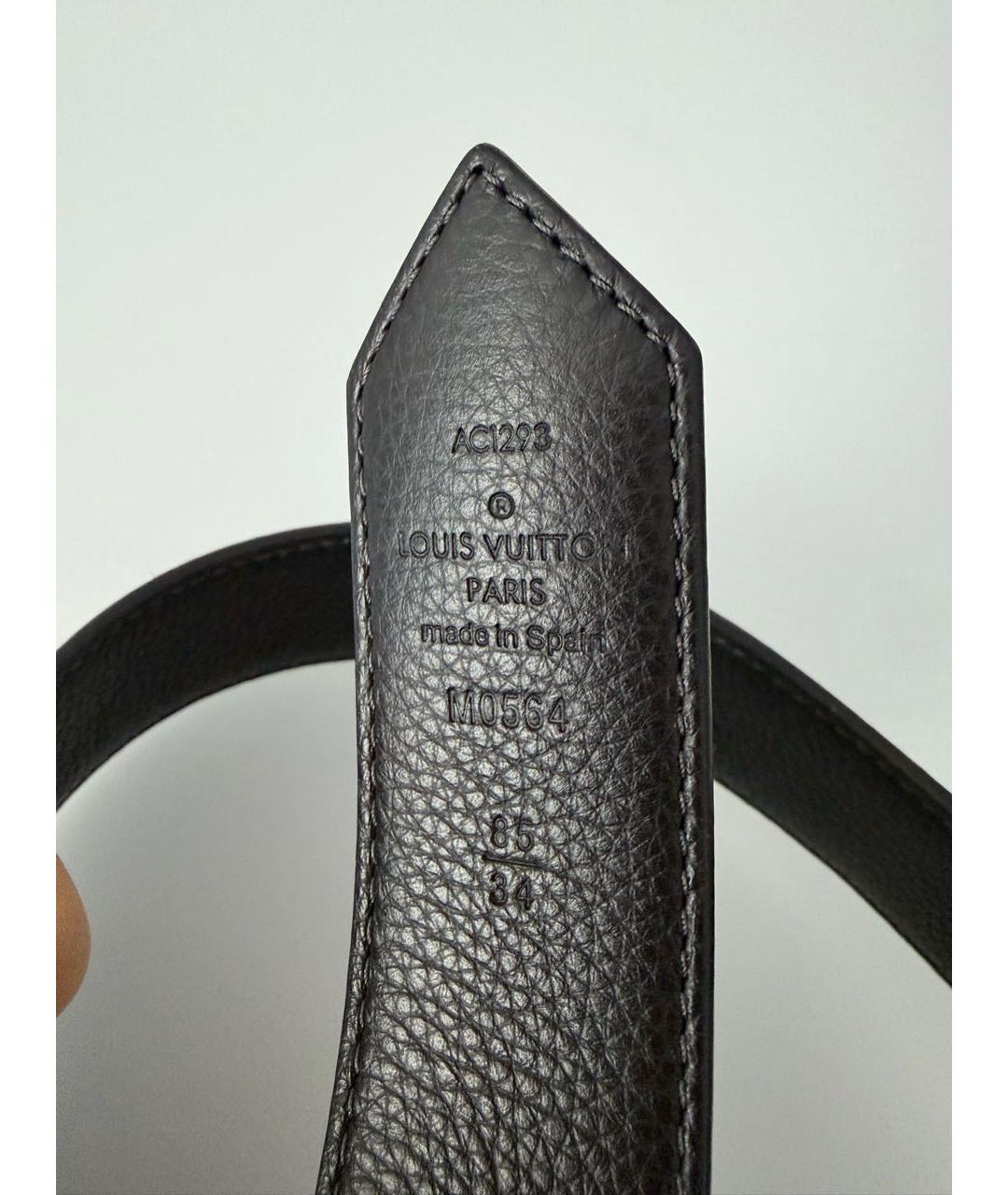 LOUIS VUITTON Коричневый ремень, фото 3