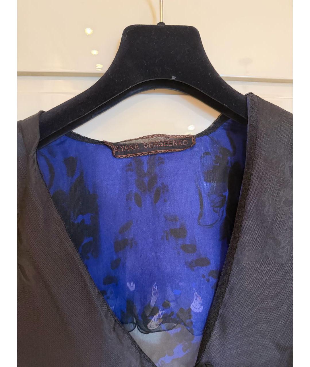 ULYANA SERGEENKO Темно-синяя блузы, фото 3