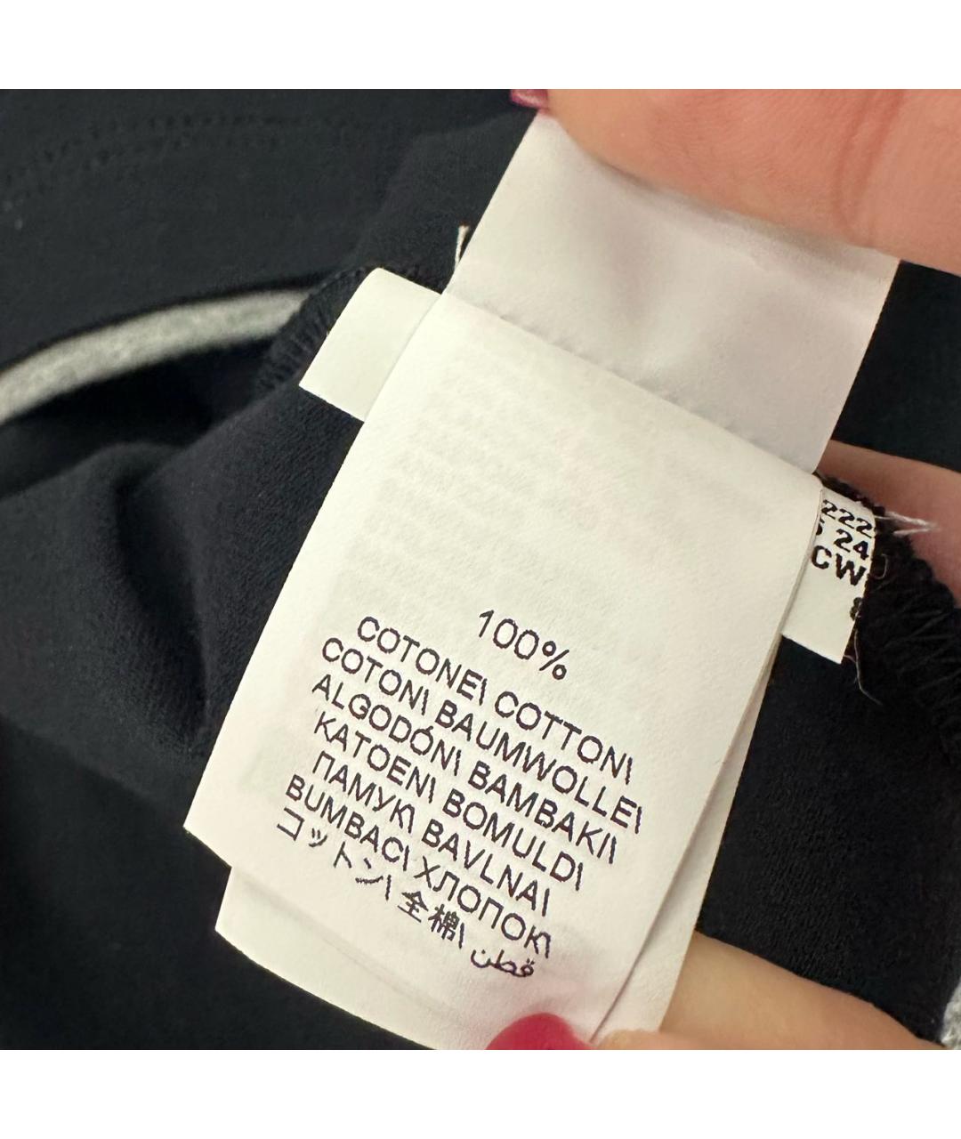 BRUNELLO CUCINELLI Темно-синяя хлопковая футболка, фото 5